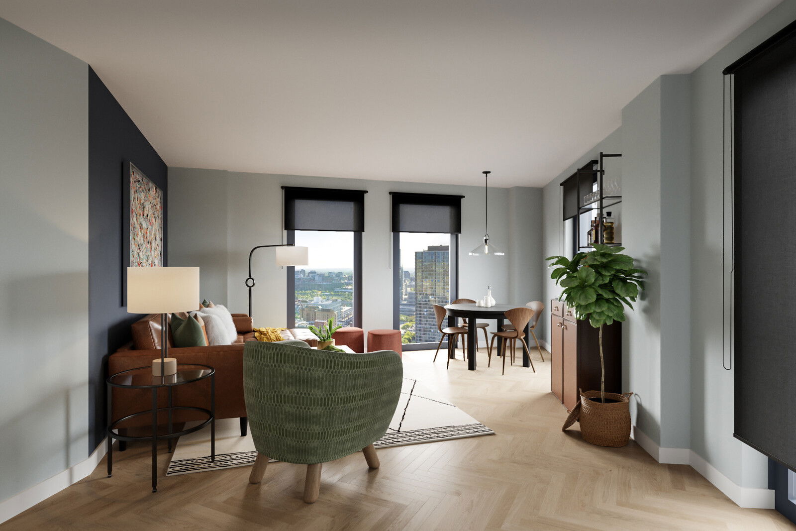 Modelo 3D Sala-Comedor del Diseñador en Línea 1
