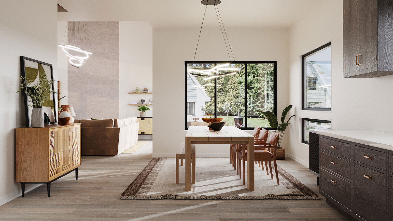Online Designer Dining Room 3D Model 2