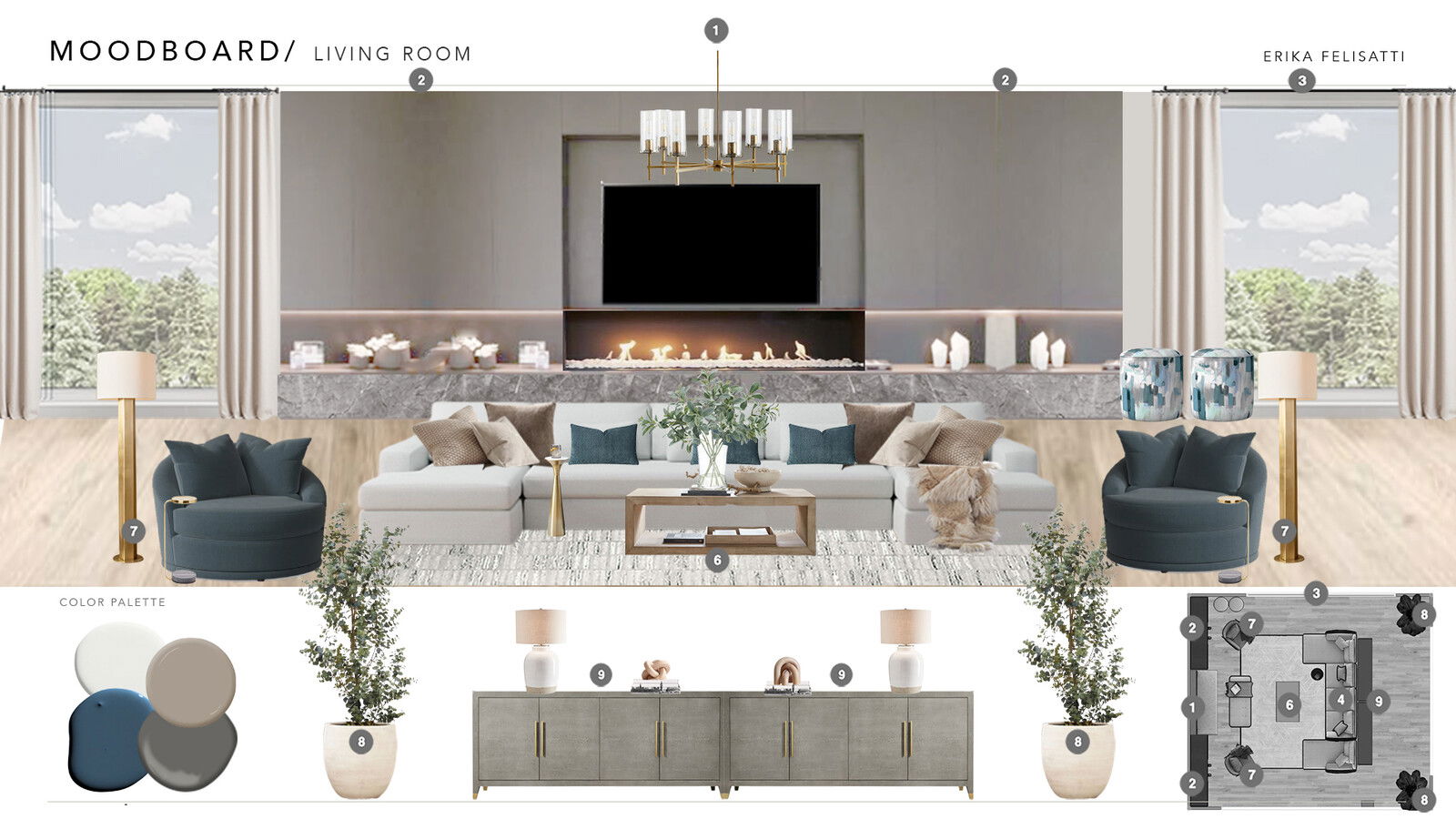 Online Designer Living Room Interior Design Ideas