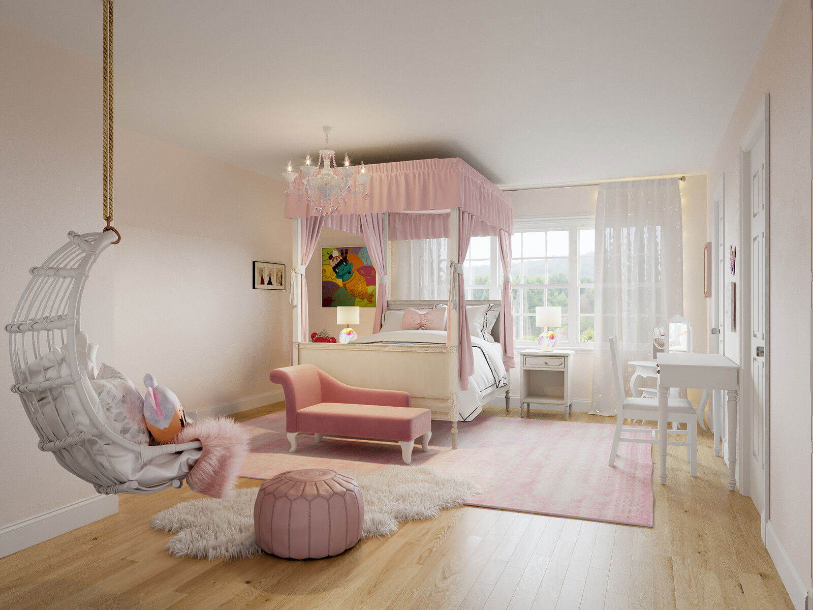 Diseño de Dormitorio Femenino