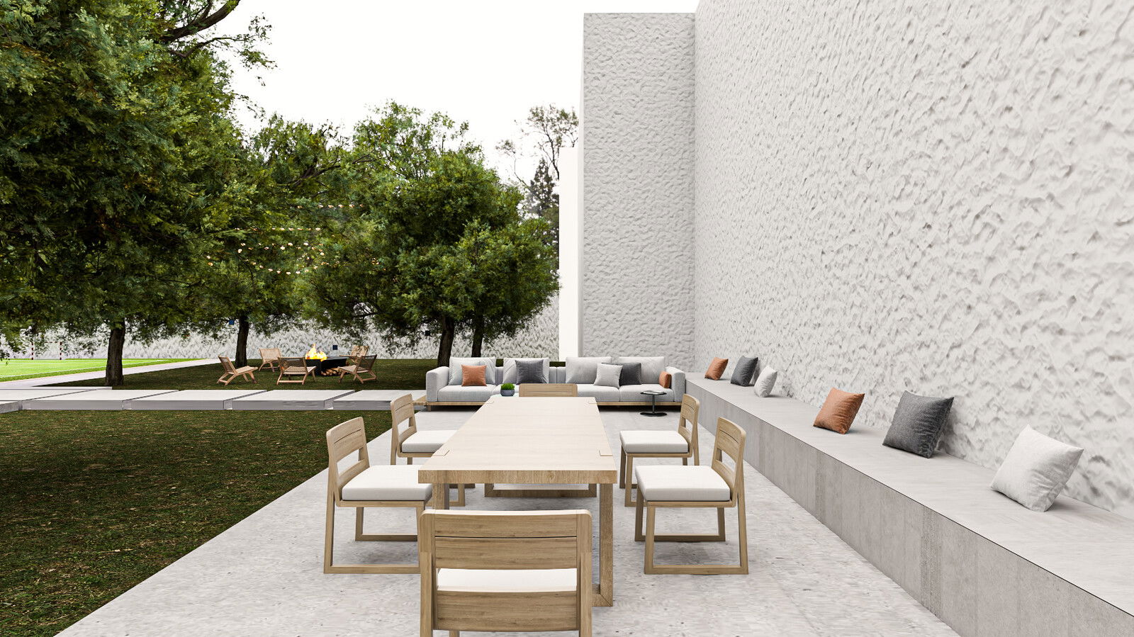 Modelo 3D de Patio Diseño Online 10
