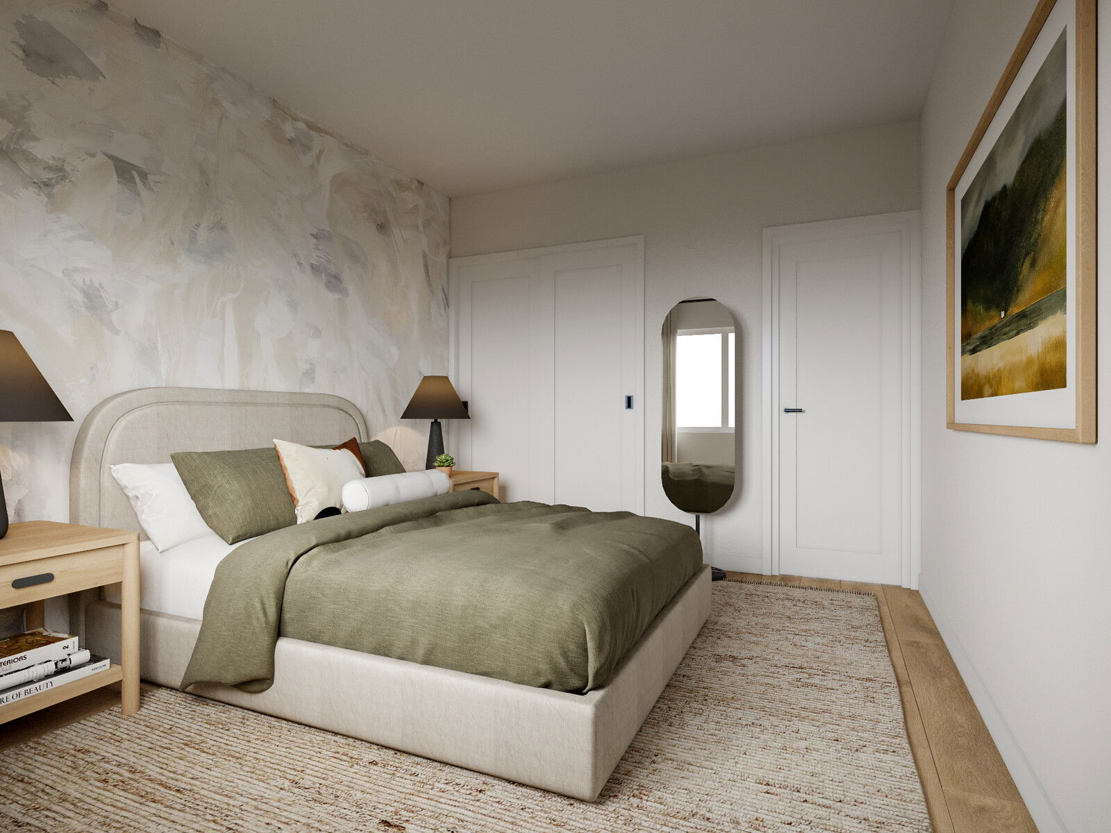 Online Designer Bedroom 3D Model 2