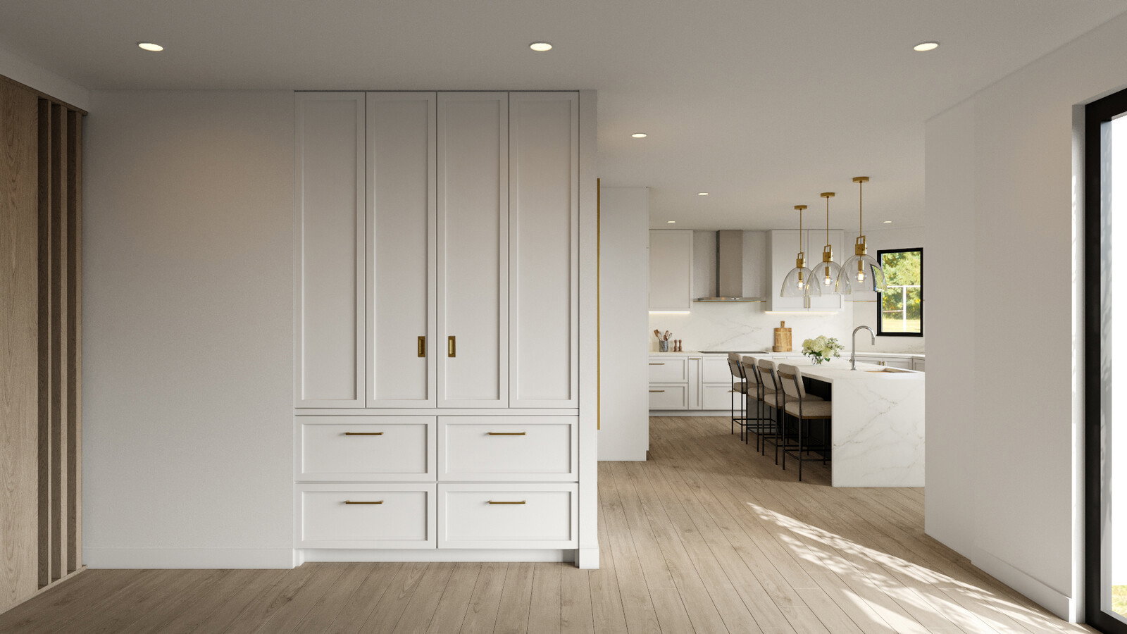 Miniatura de renderizado de renovación de diseño interior lujoso