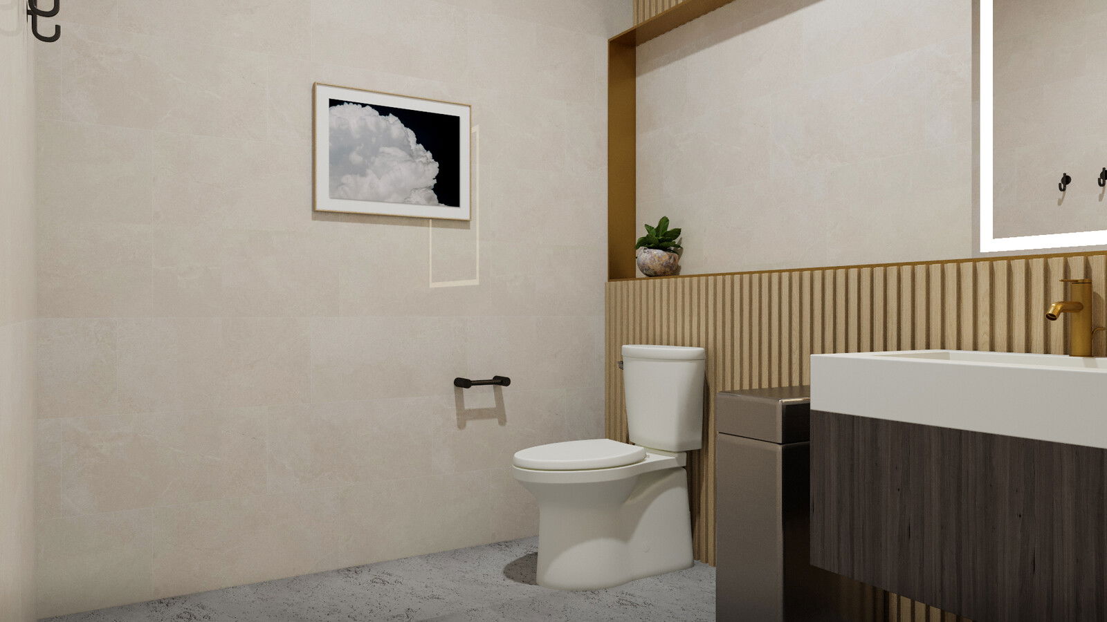 Online Designer Bathroom 3D Model 3