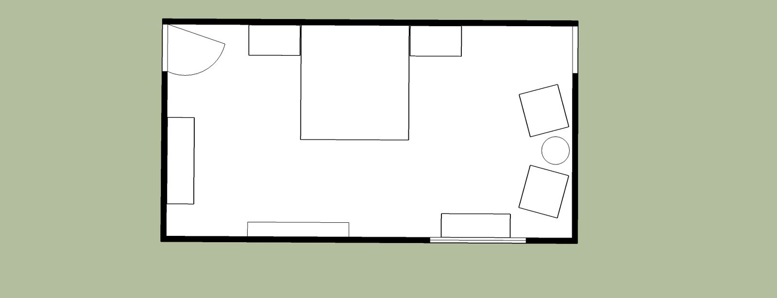 Online Designer Bedroom Floorplan