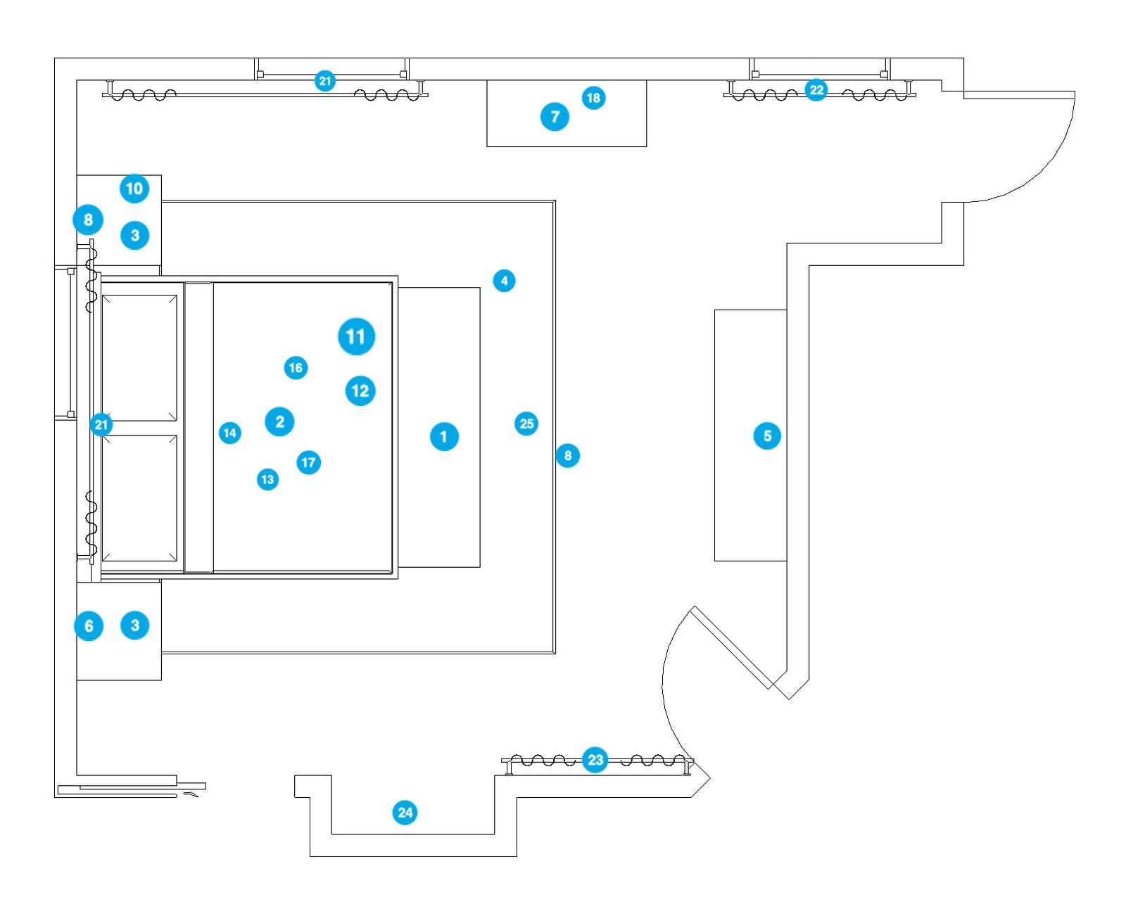 Online Designer Living Room Floorplan