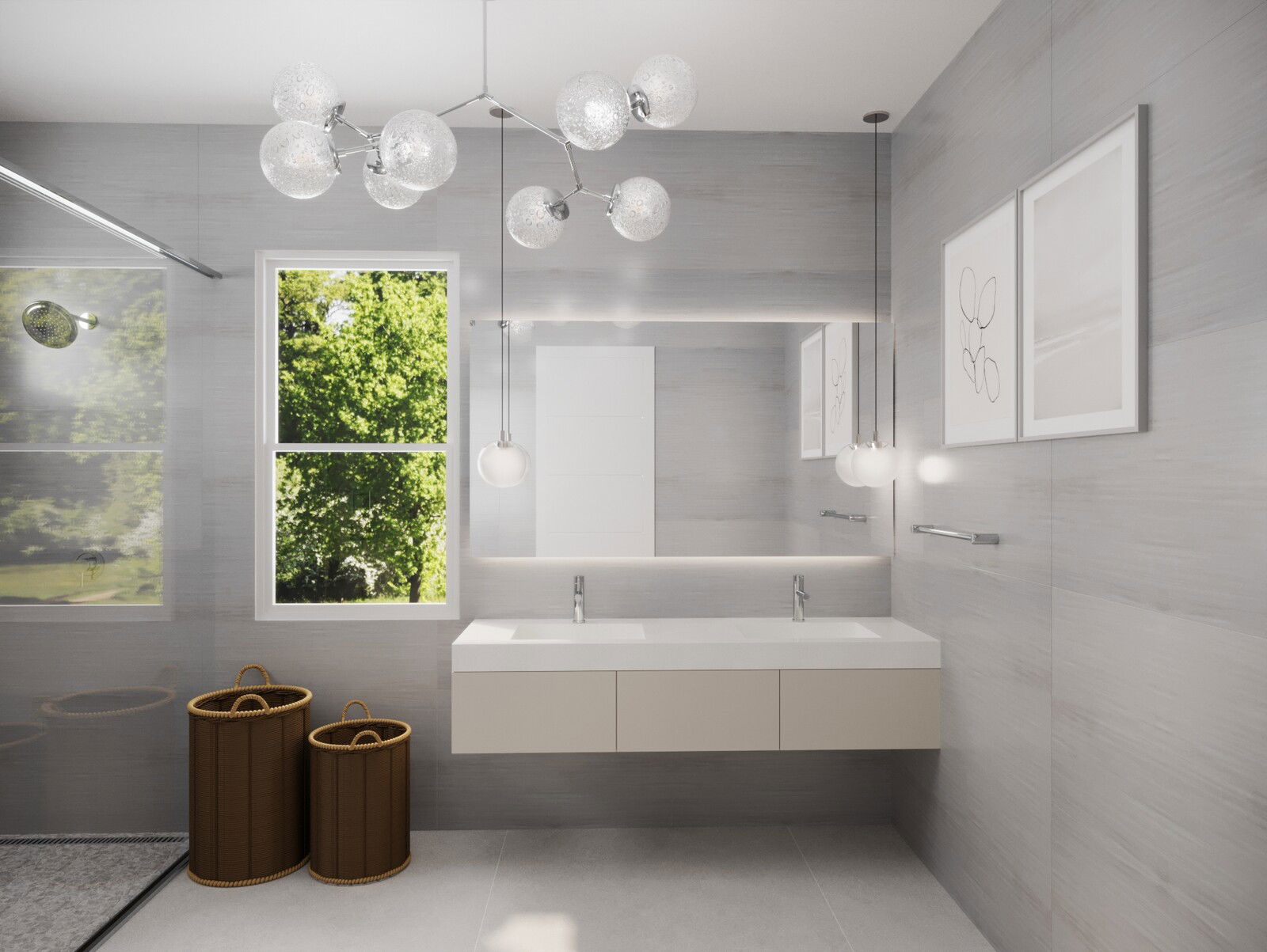 Online Designer Bathroom 3D Model 1
