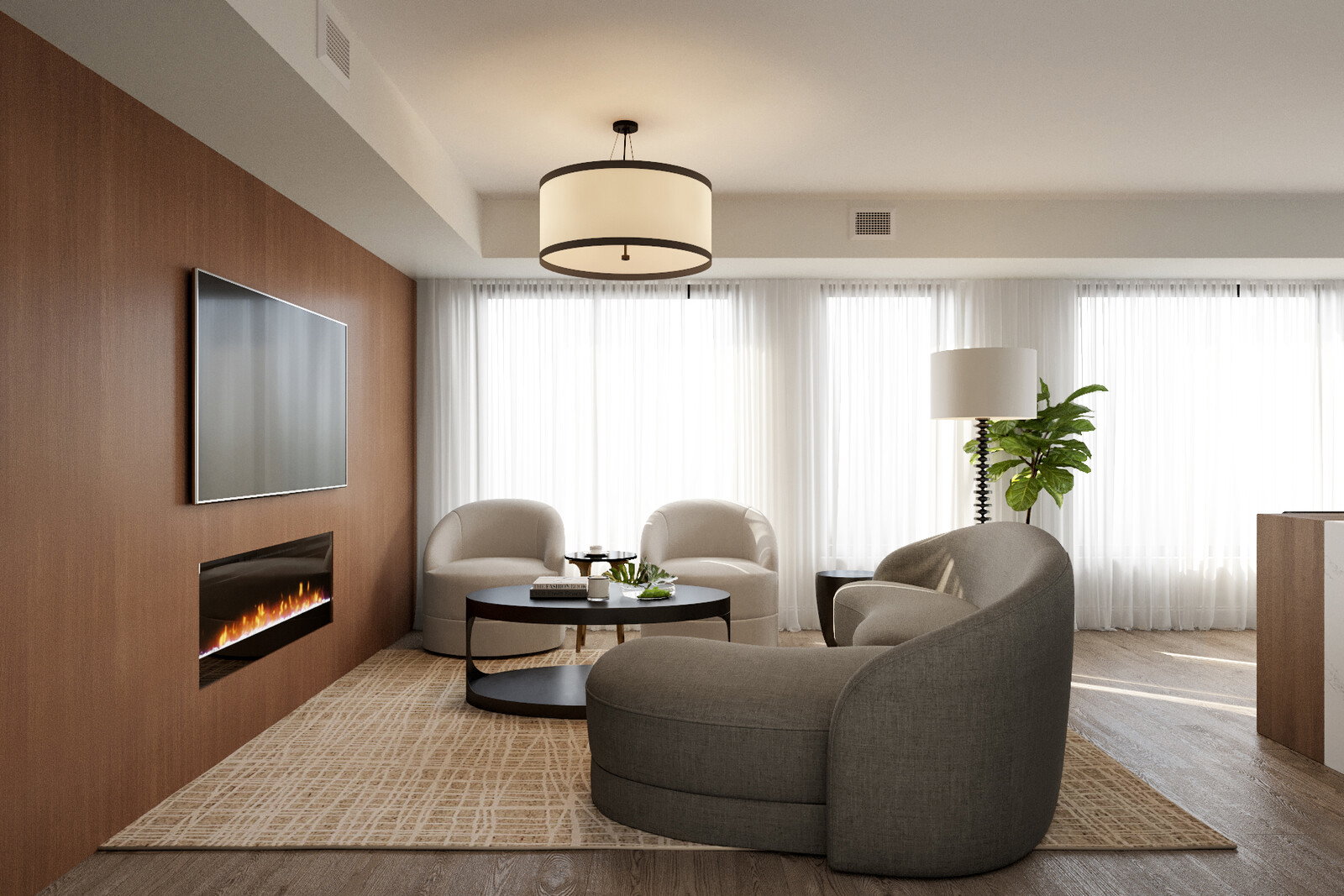 Diseño de interiores contemporáneos clásicos - vista previa