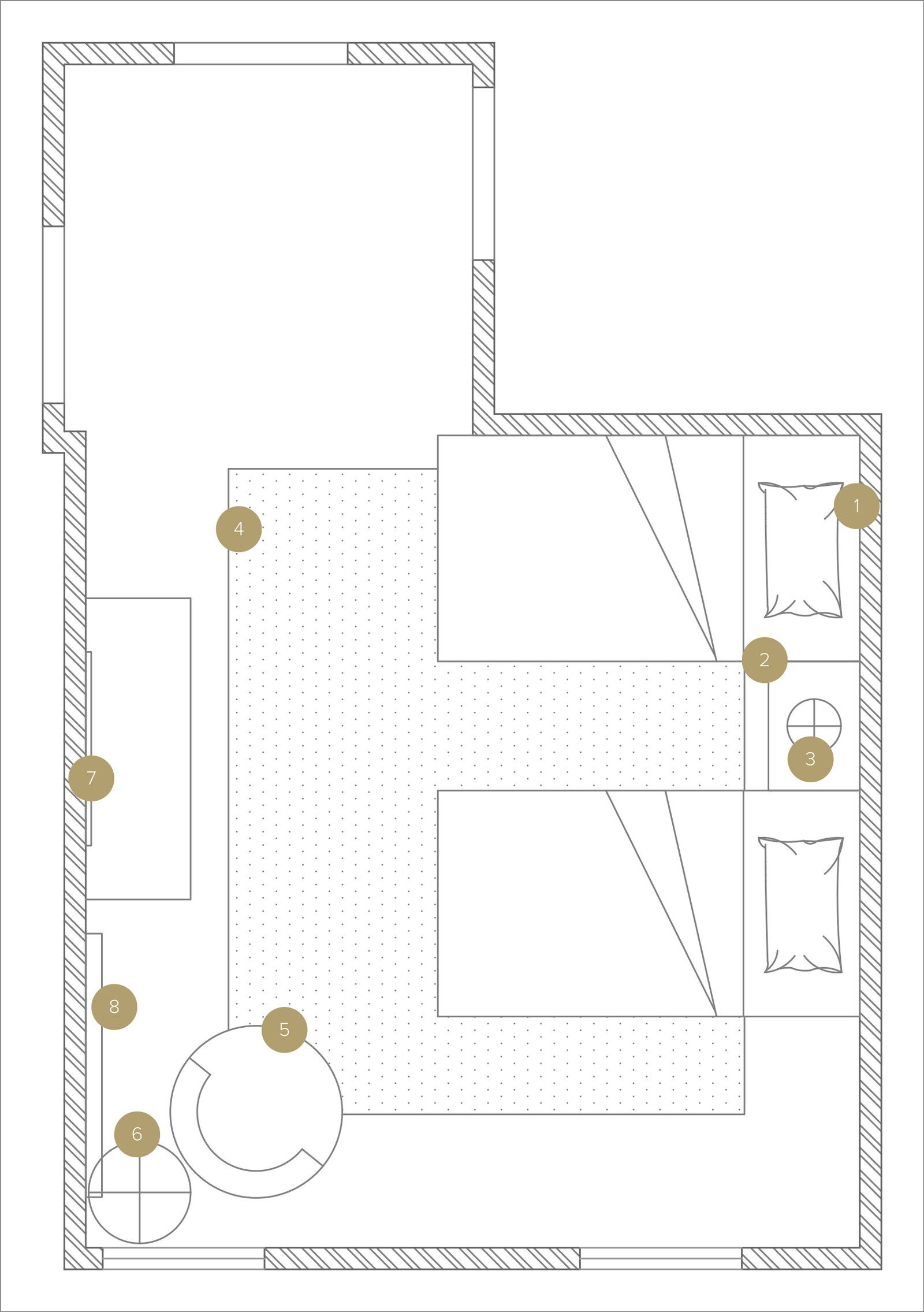 Online Designer Bedroom Floorplan