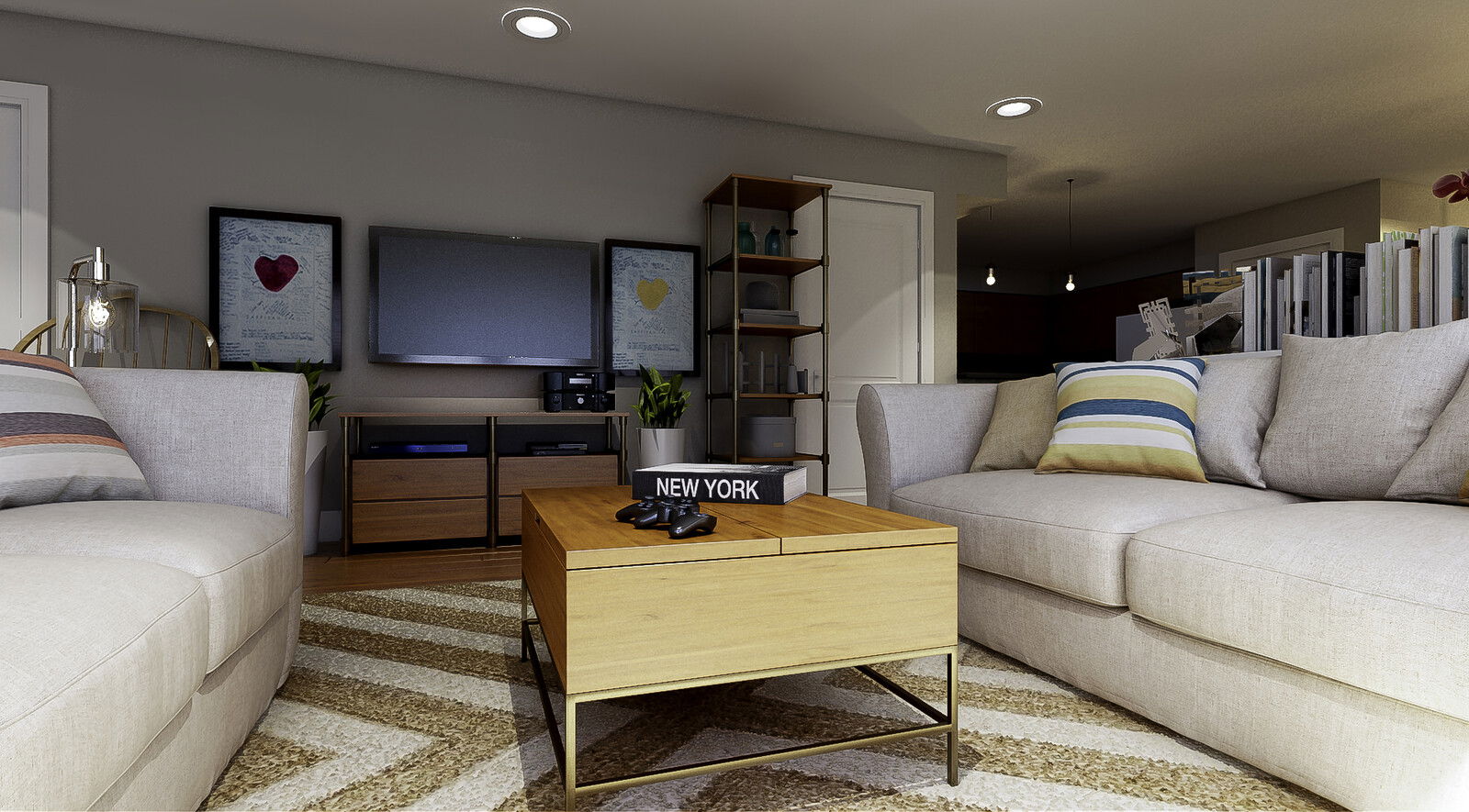 Modelo 3D Sala-Comedor del Diseñador en Línea 4