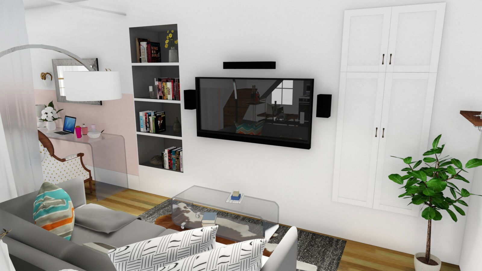 Online Designer Living Room 3D Model 2