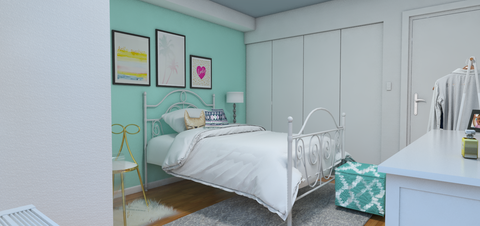 Online Designer Kids Room 3D Model 2