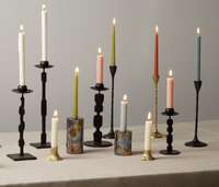 Alina Bronze Candle Holders, Set of 3, Candles & Candle Holder by Blue Pheasant, 48" height x 48" diameter thumbnail 4