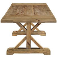 Extendable Light Wood Dining Table, by Modway Furniture, 36" length x 102.5" width x 30" height thumbnail 2