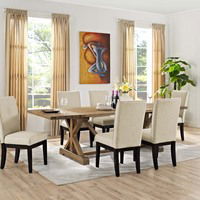 Extendable Light Wood Dining Table, by Modway Furniture, 36" length x 102.5" width x 30" height thumbnail 4