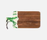 Austin Green Swirled Serving Board , Kitchen Appliance by Blue Pheasant thumbnail 1