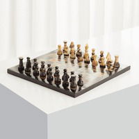 Checkmate Chess Board | Horn, by Cyan Design, 1'0.25" length x 1'0.25" width x 2.75" height thumbnail 3