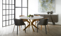 OPEN BOX District 60' Round Dining Table thumbnail 4