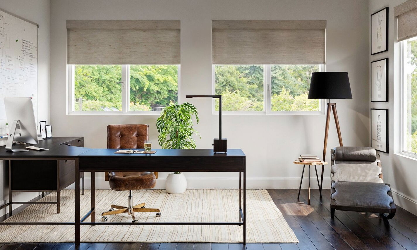 Zen Home Office by interior designers in West Palm Beach, Florida