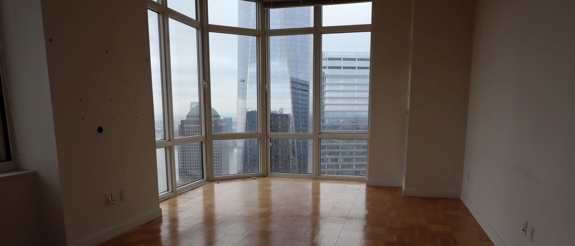 Modern & Fresh Living & Dining Room- Before Photo