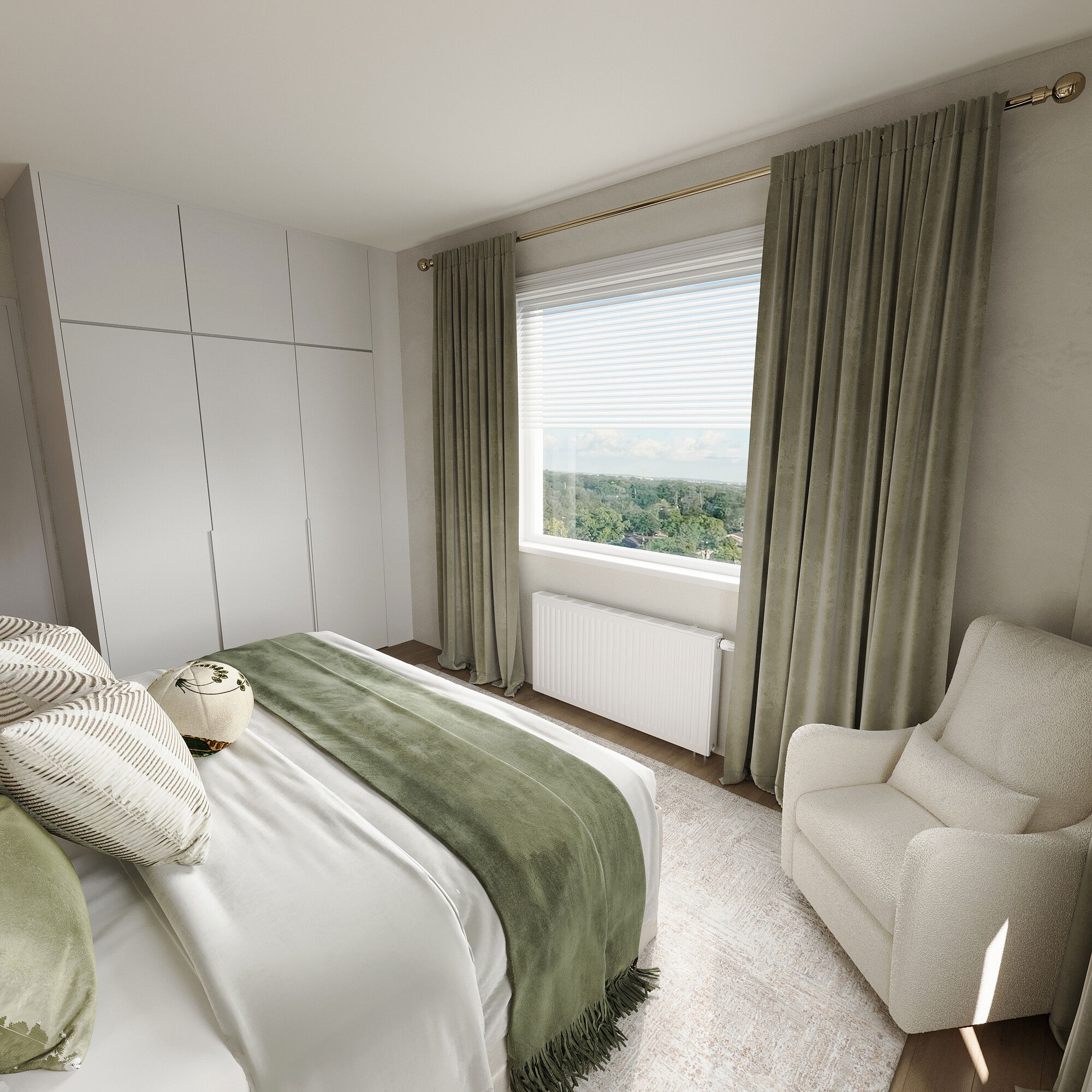Online Designer Bedroom 3D Model 3