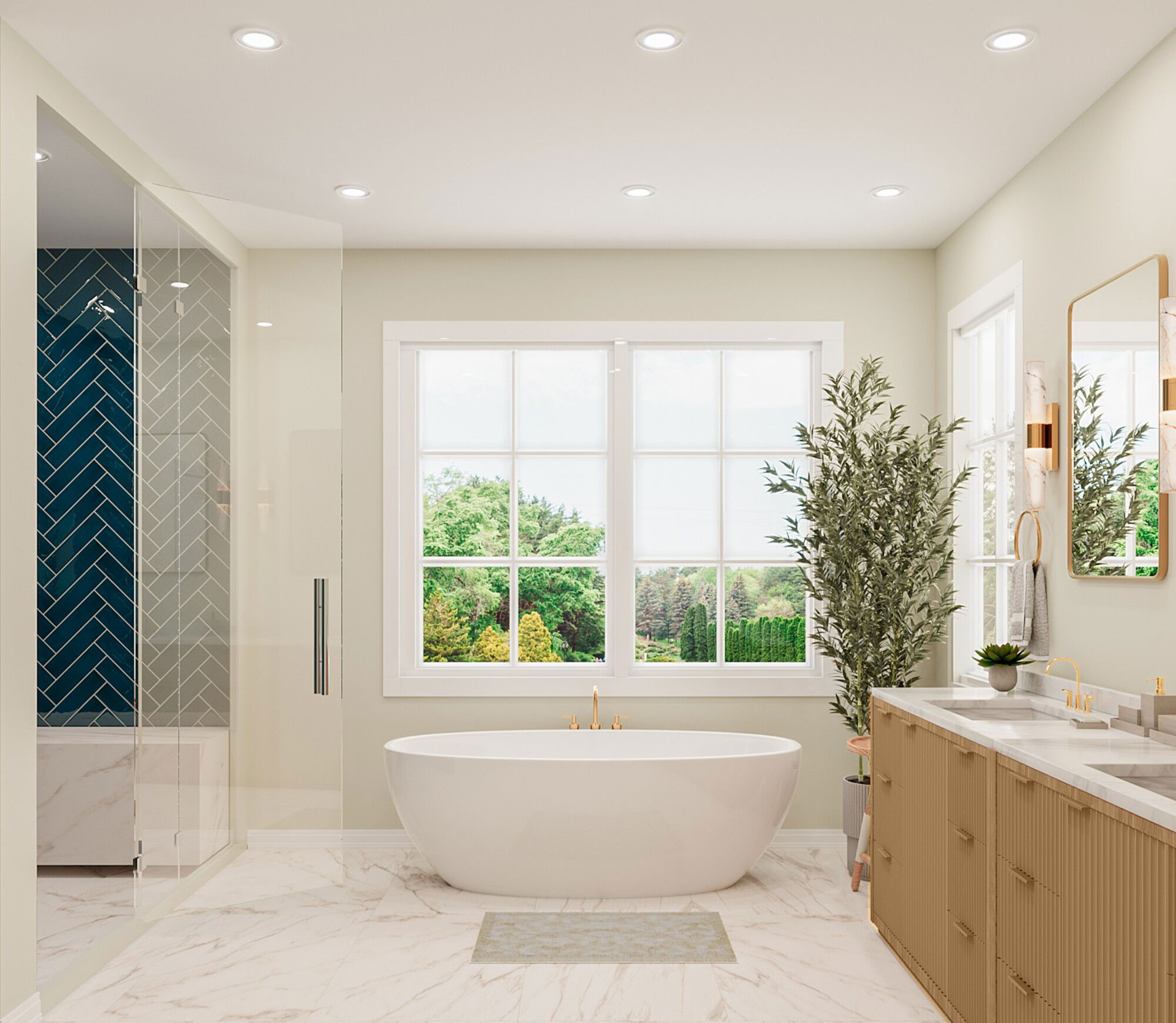 Online Designer Bathroom 3D Model 3