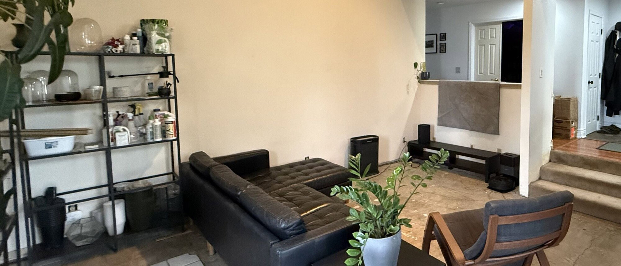 Elegant Modern Contemporary Living Room Remodel- Before Photo