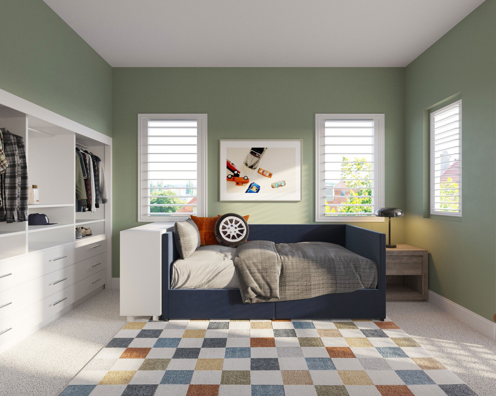 Online Designer Bedroom 3D Model 1