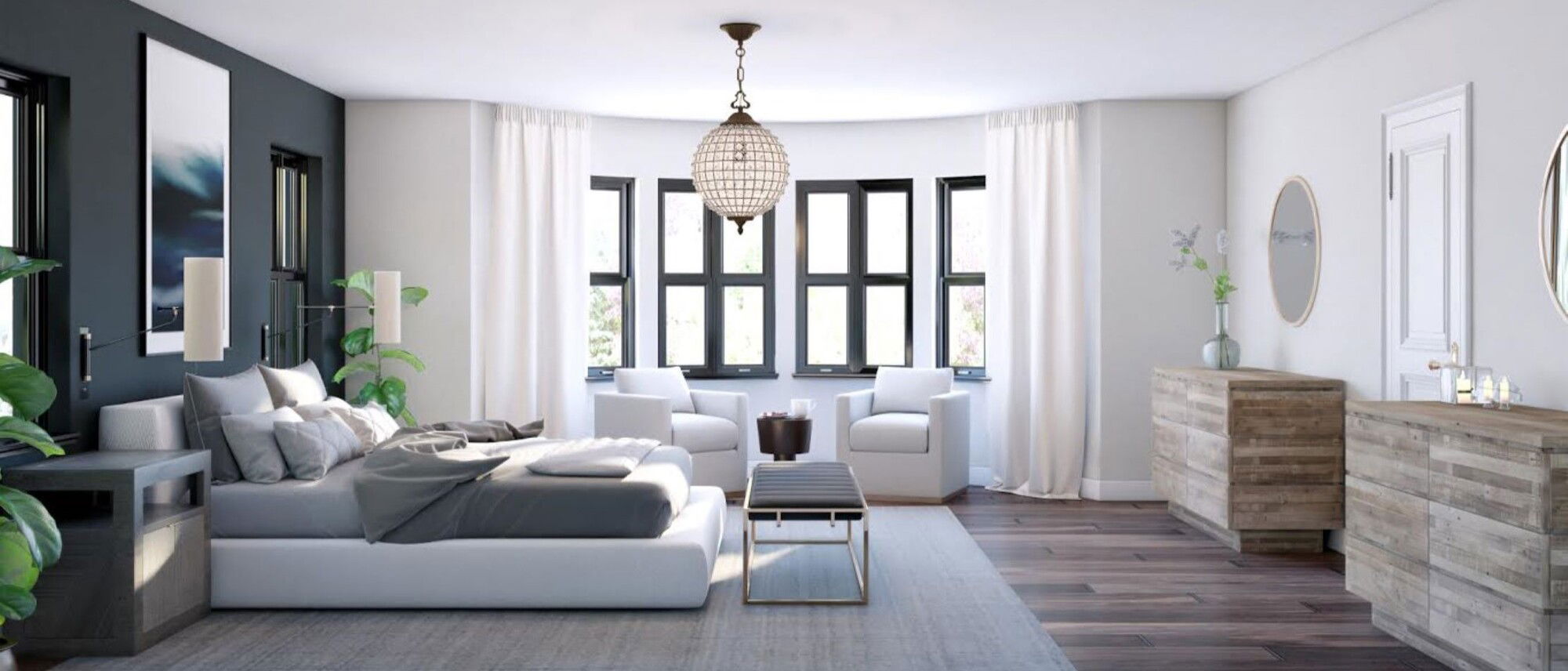Diseño de Casa Moderna Nueva - Renderizado Después