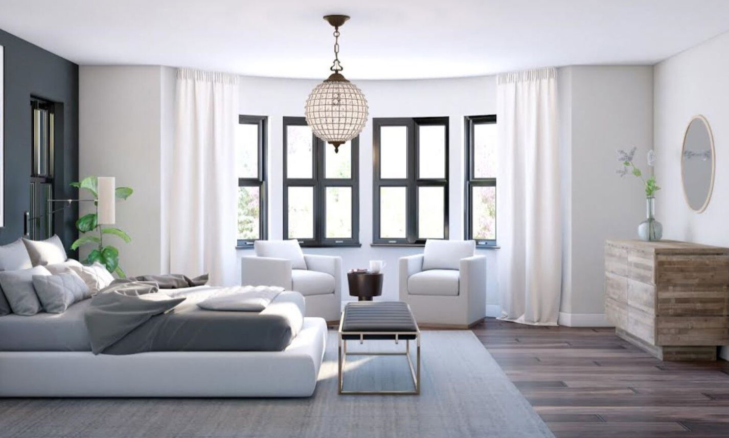 Diseño de vivienda moderna de nueva construcción por diseñadores de interiores en Shreveport, Louisiana