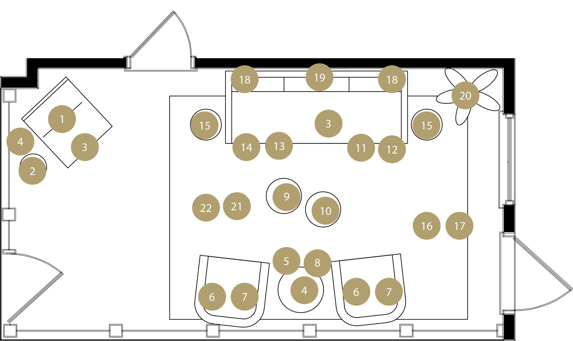Online Designer Patio Floorplan