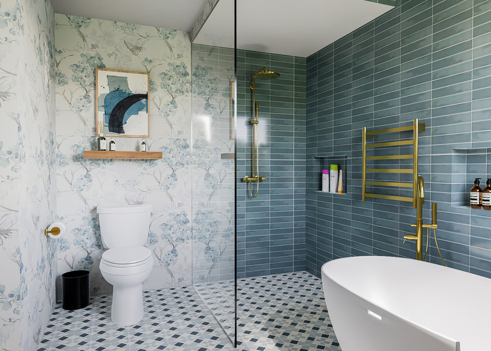Online Designer Bathroom 3D Model 5