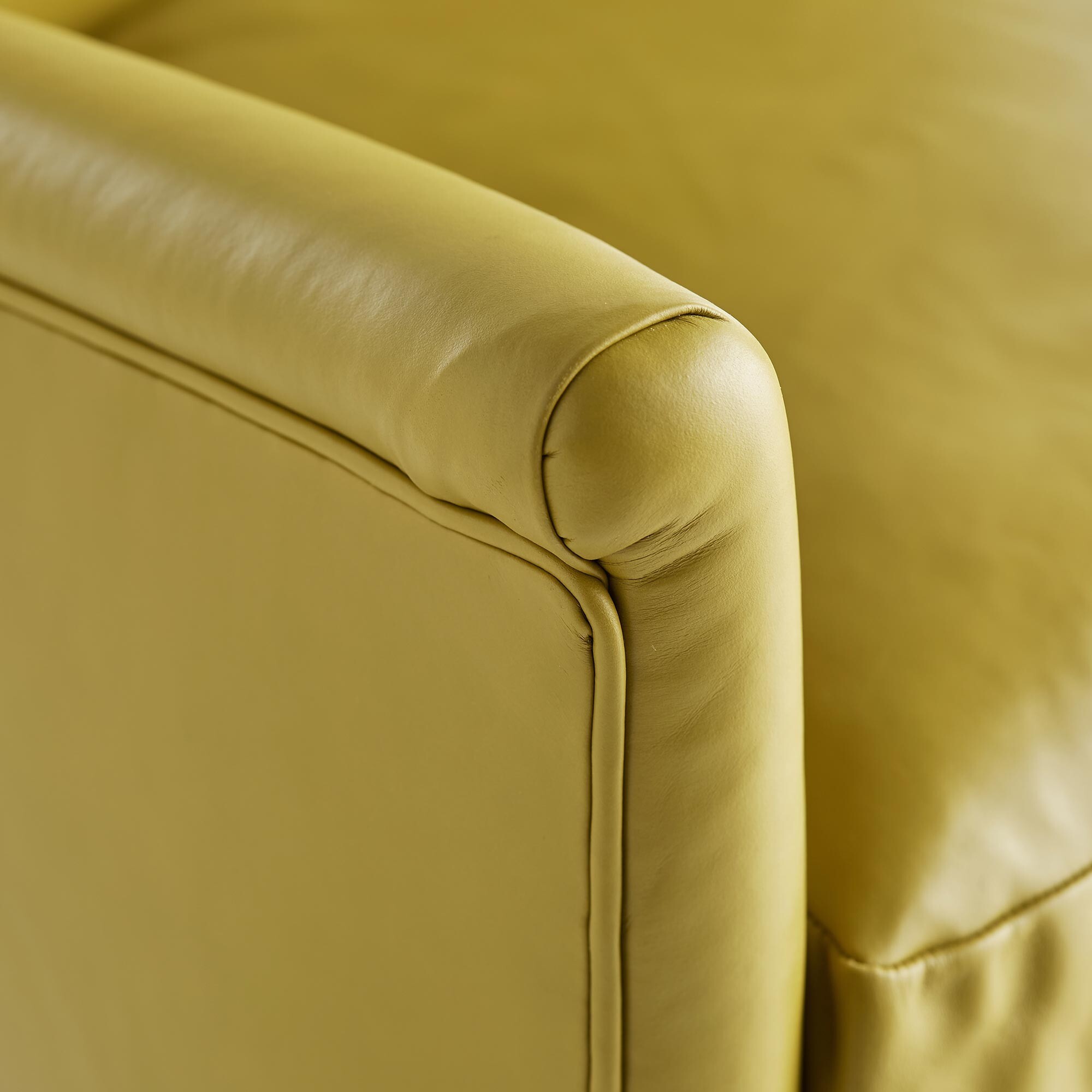 Yellow Leather Chair large image 