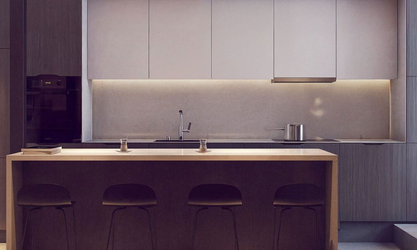Elegant Contemporary Duplex Renovation by interior designers in Providence, Rhode Island