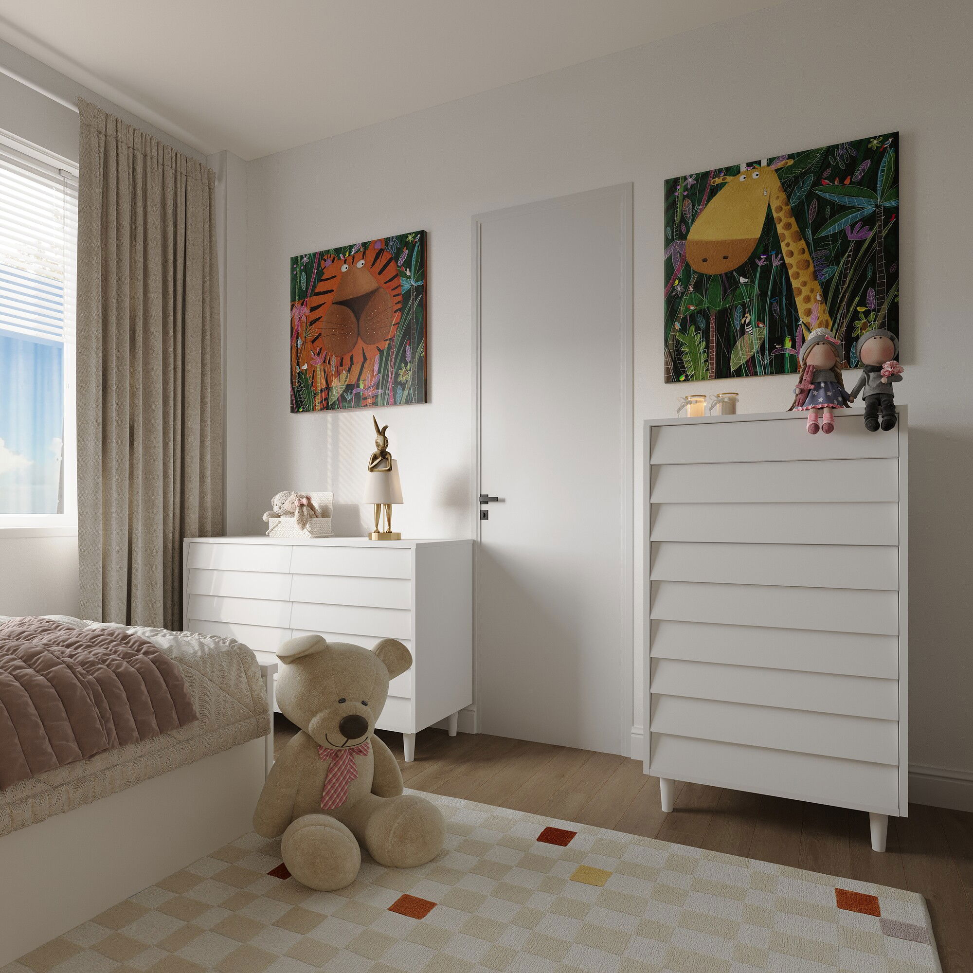 Online Designer Bedroom 3D Model 3