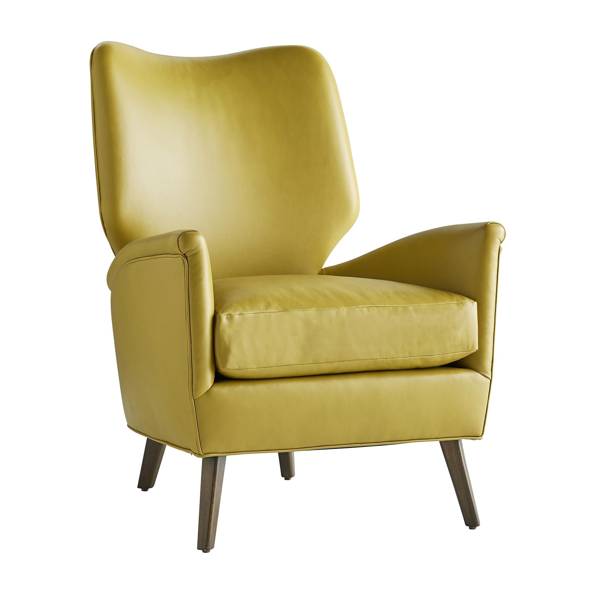 Yellow Leather Chair large image 