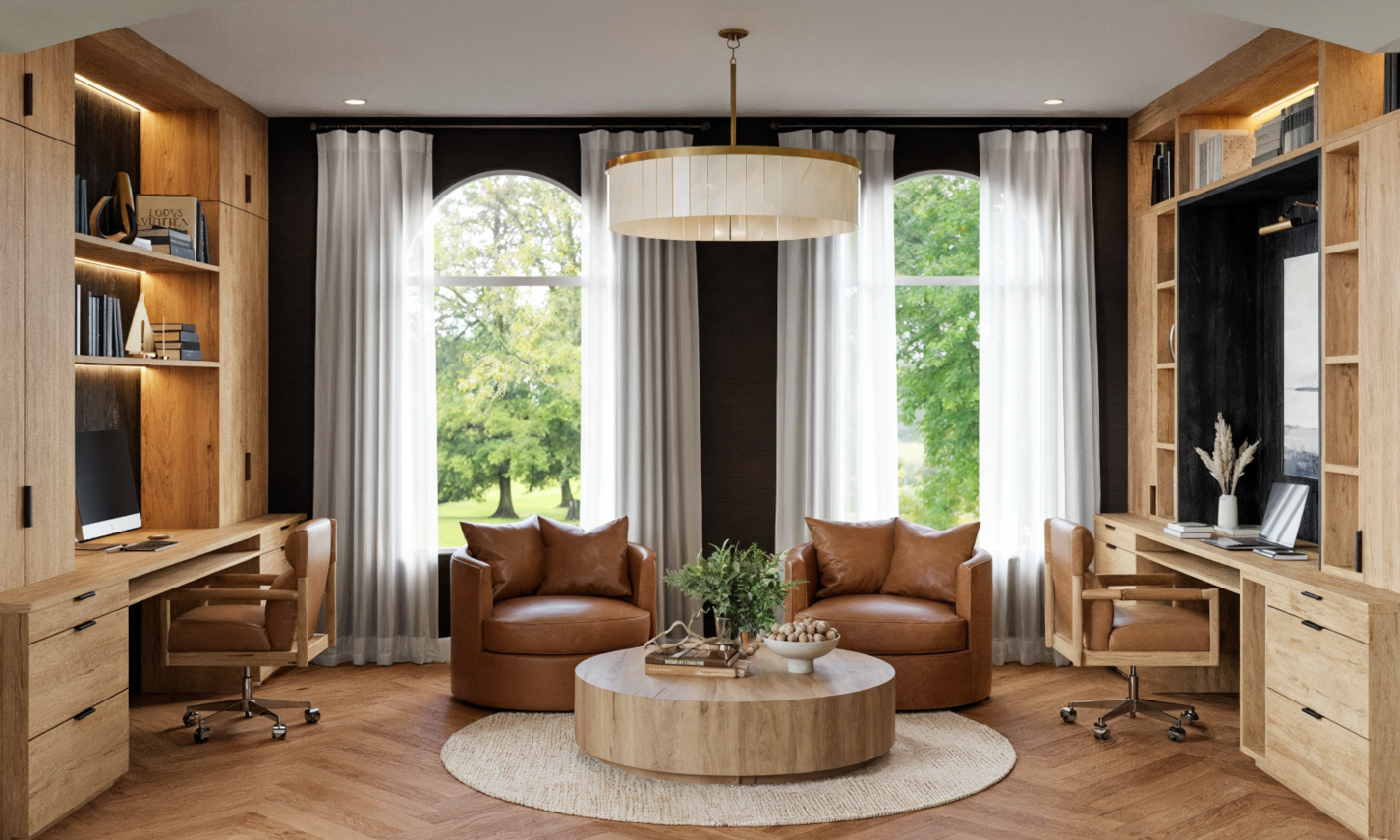 Modern Luxury Kitchen & Home Office Remodel 