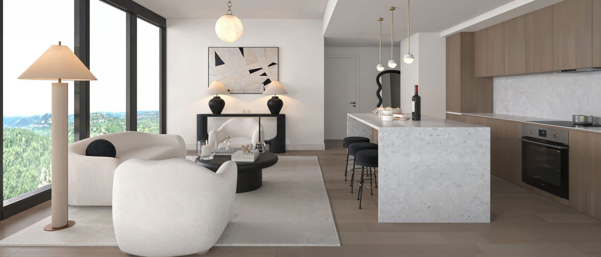 Elegant Contemporary Full Office Design by affordable Round Rock interior designers