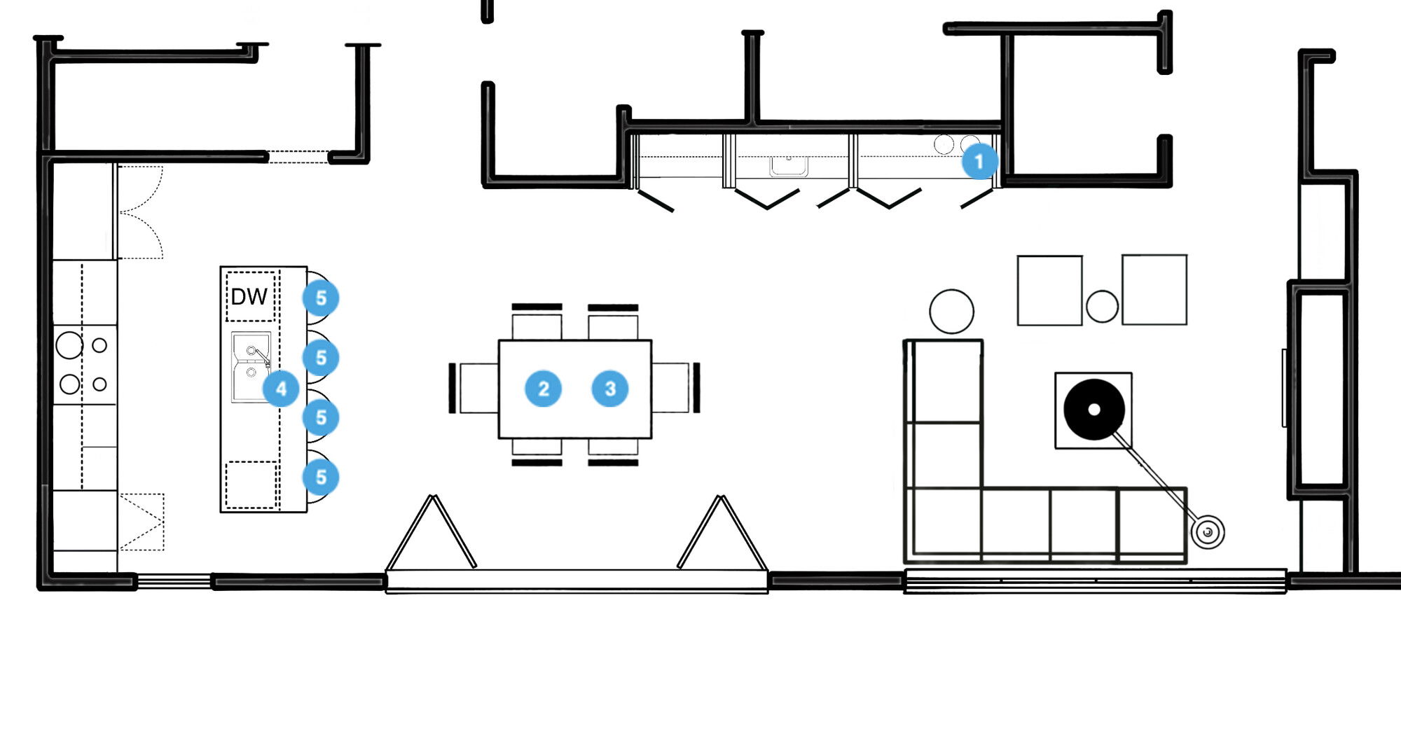 Online Designer Kitchen Floorplan