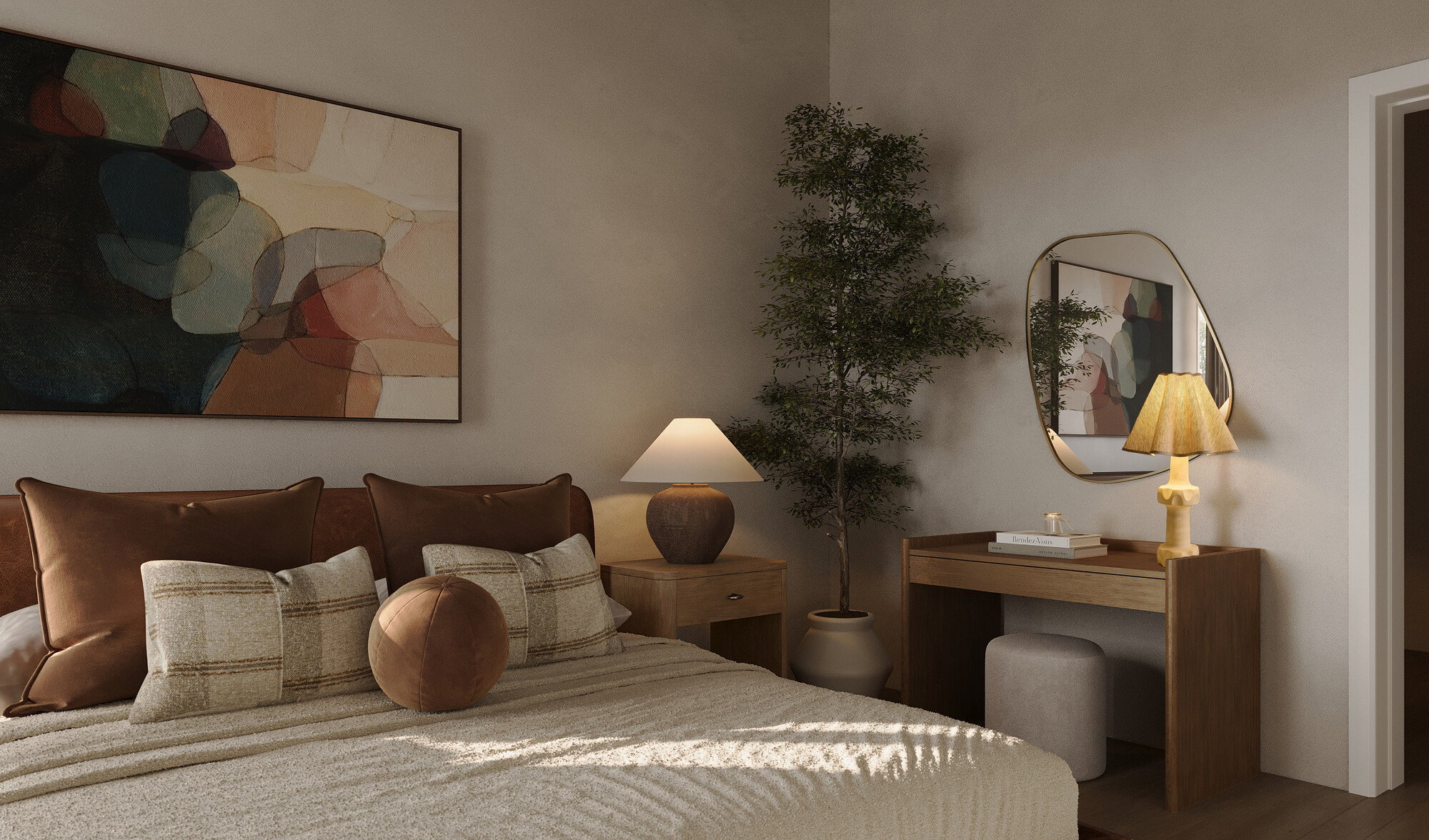 Online Designer Bedroom 3D Model 2