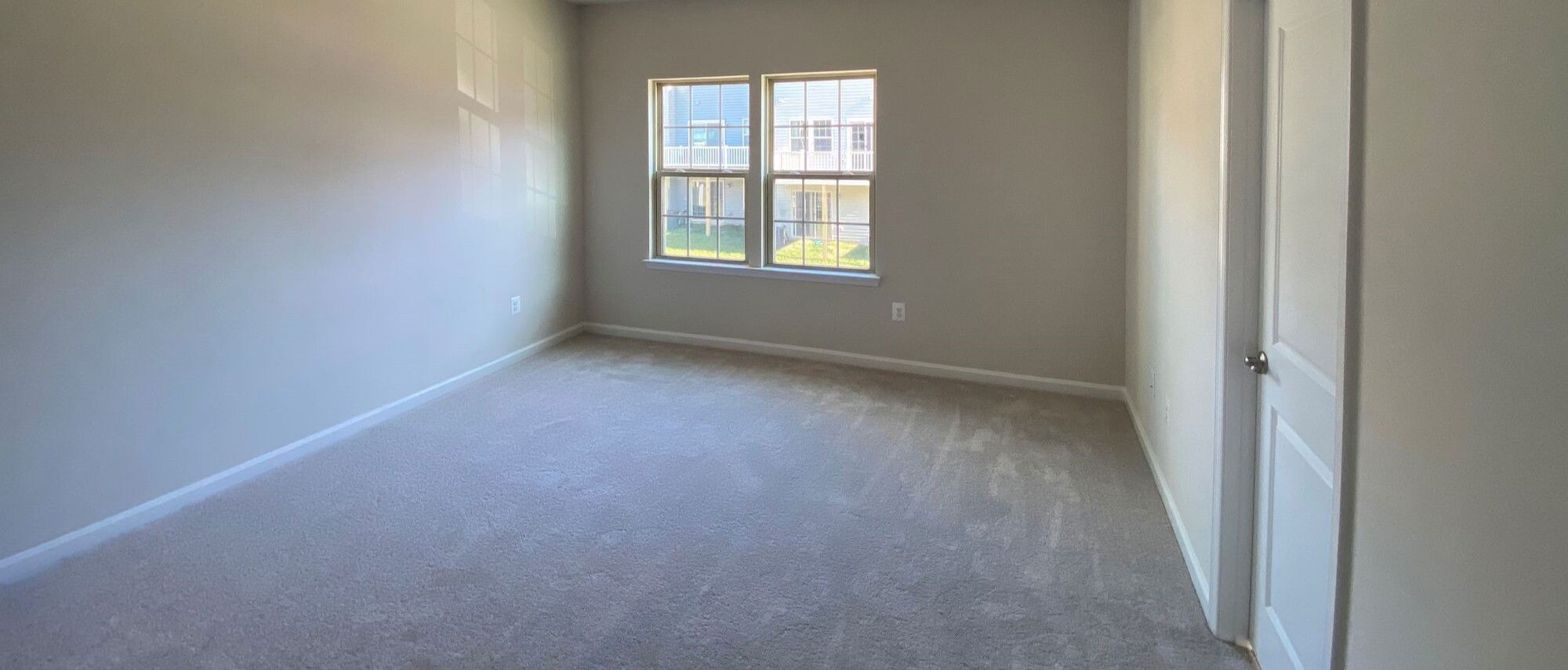 Neutral Modern Home with Wine Shelves- Before Photo