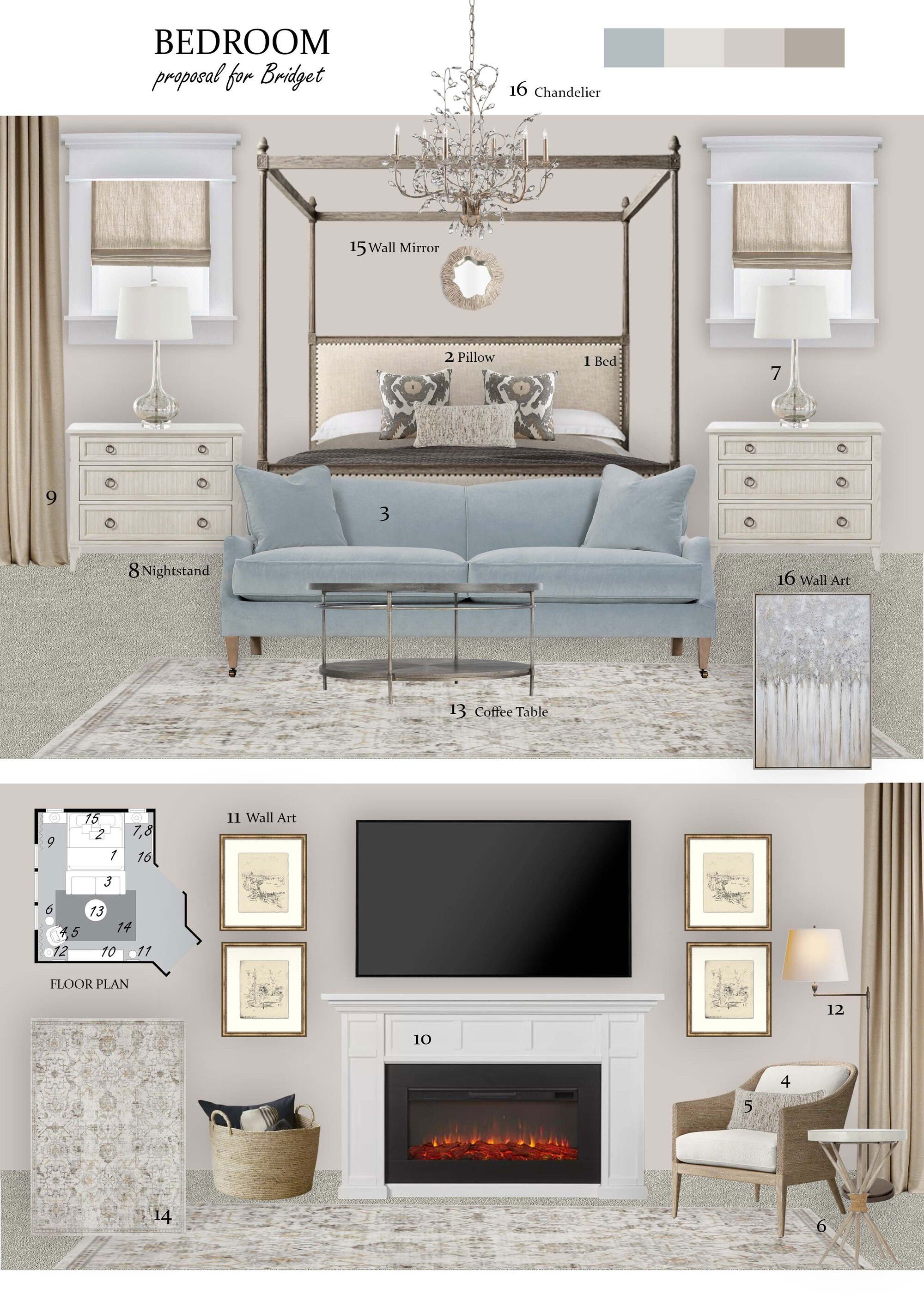 Ideas de diseño interior de dormitorio en línea