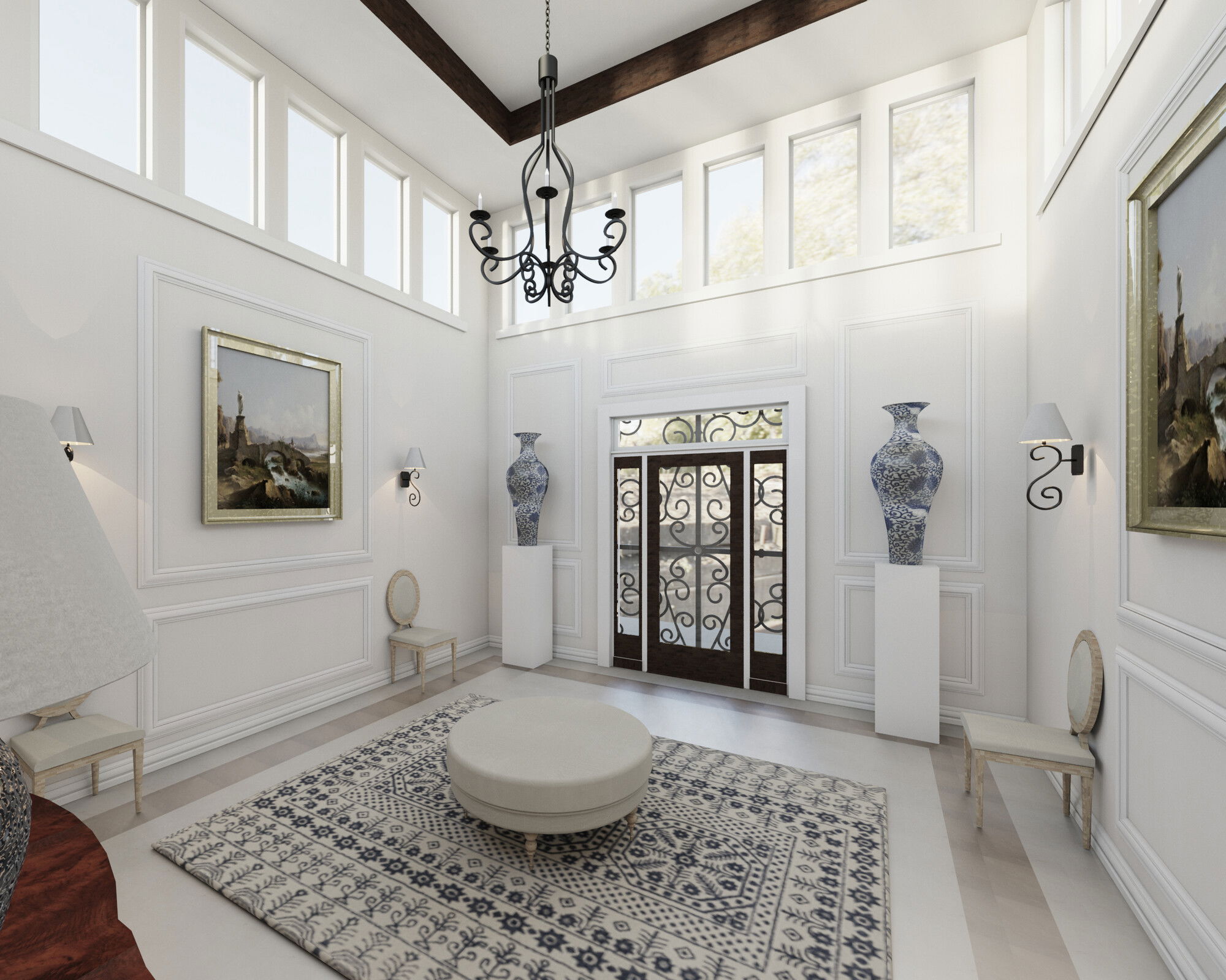 Modelo 3D de entrada/pasillo del diseñador en línea 6