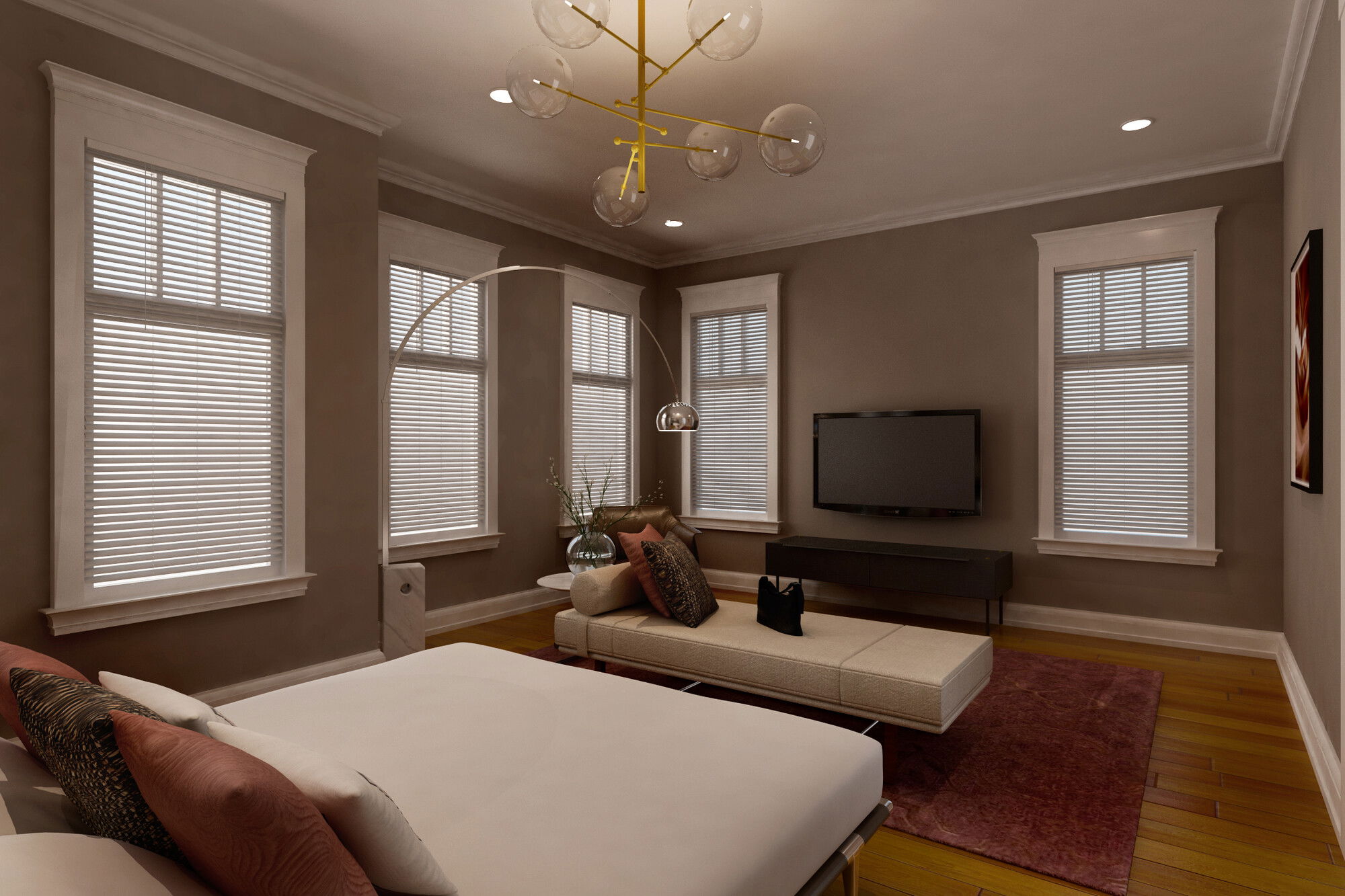 Modelo 3D de Dormitorio del Diseñador en Línea 2