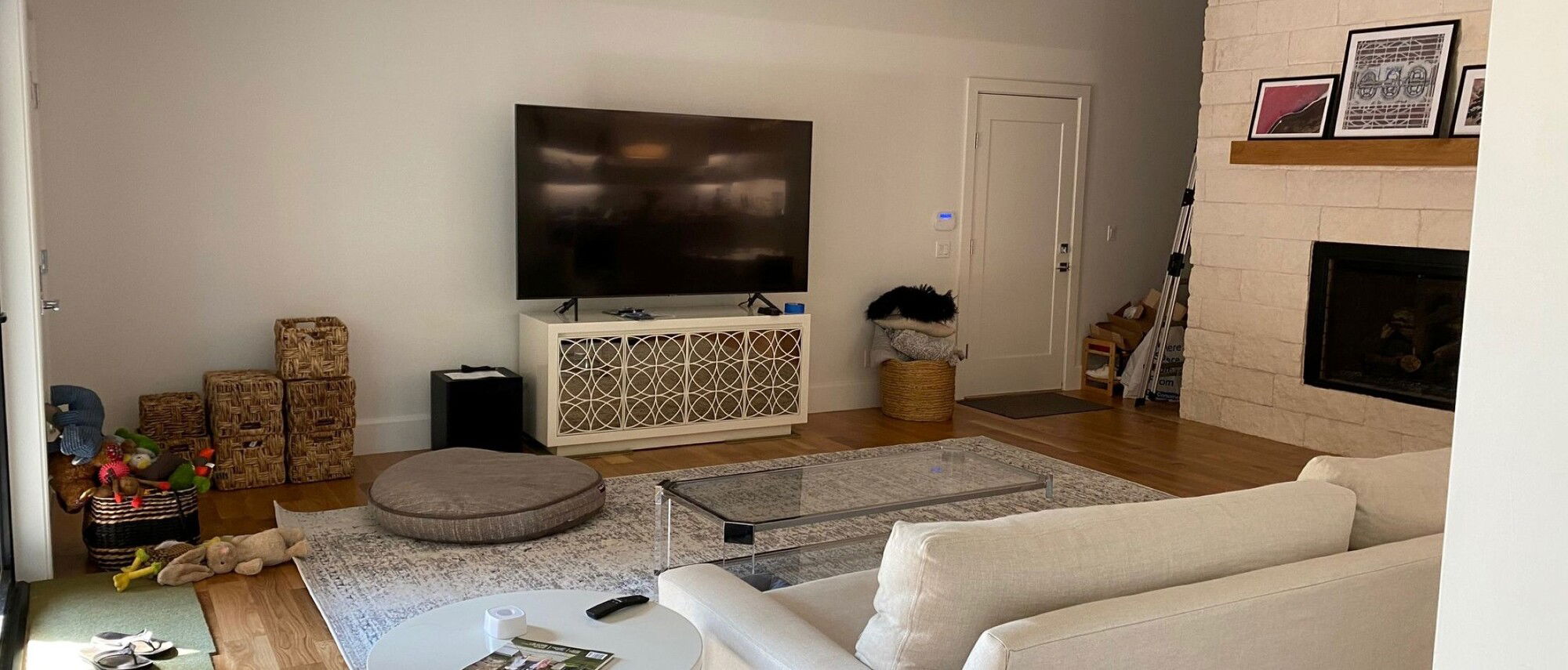 Casual Chic Living & Dining Room Design- Before Photo