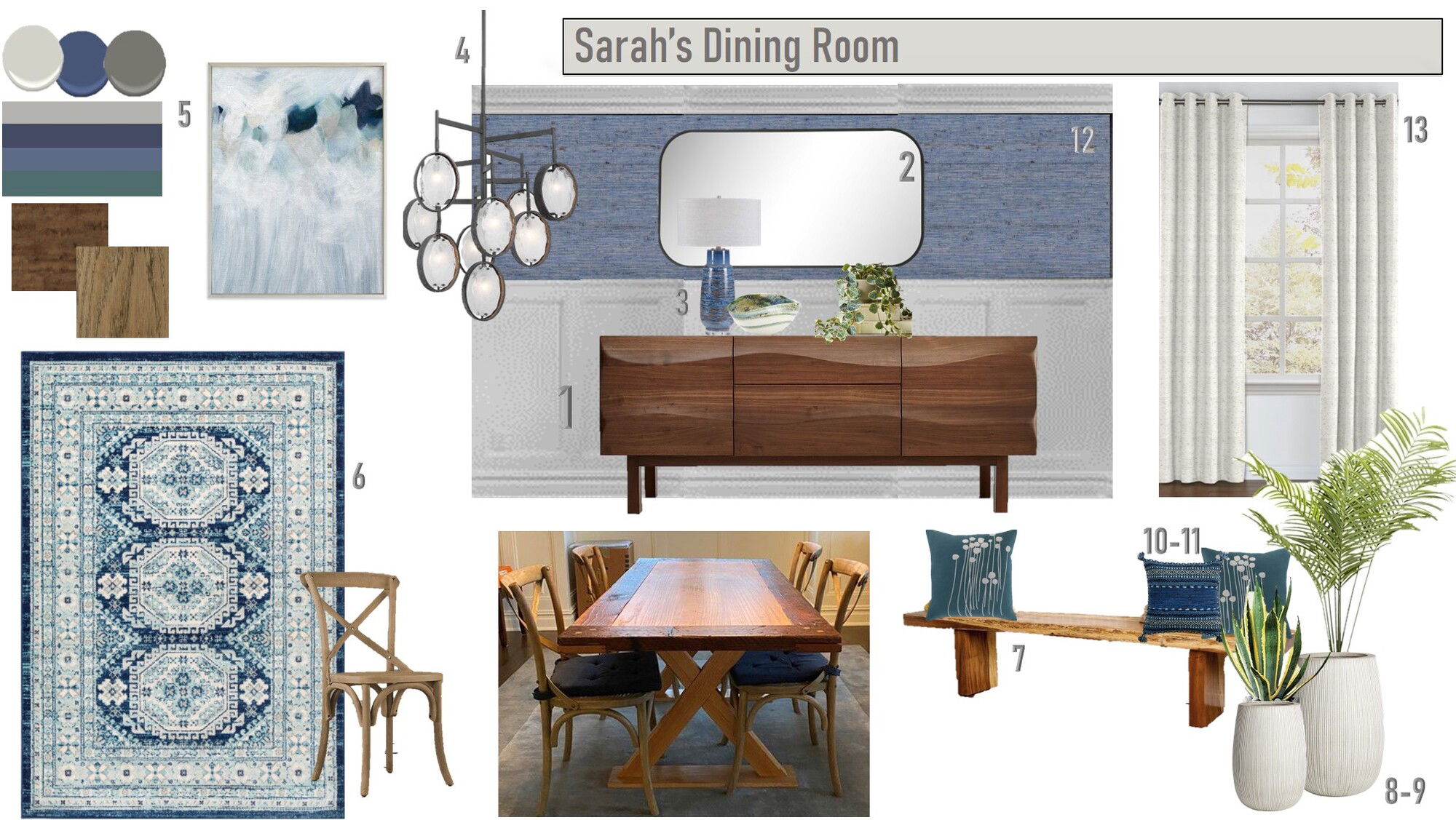 Ideas de Diseño de Interiores para el Comedor por Diseñadores en Línea