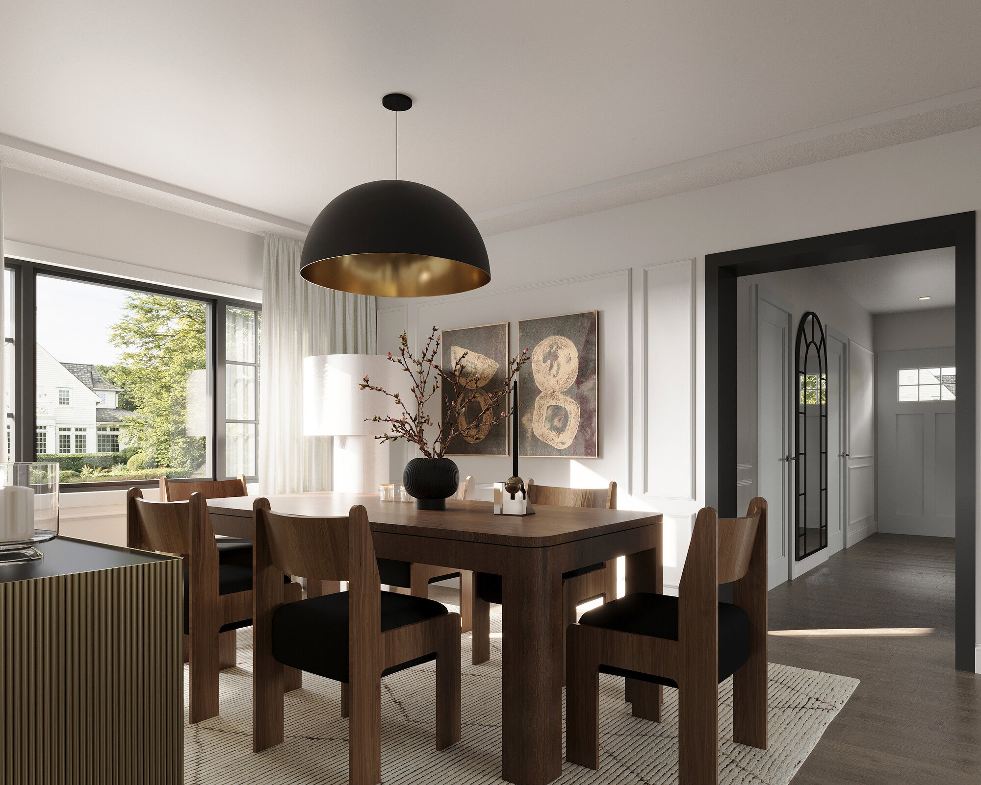 Online Designer Dining Room 3D Model 4