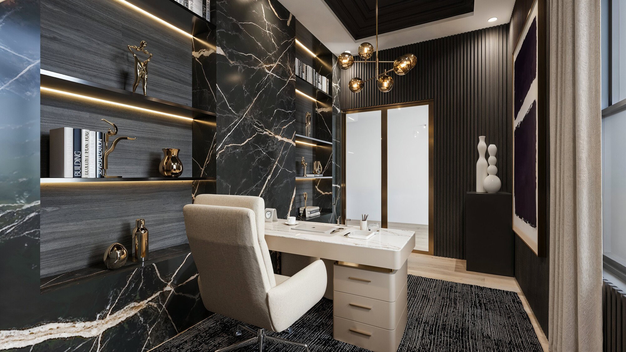 Online Designer Home Office 3D Model 3