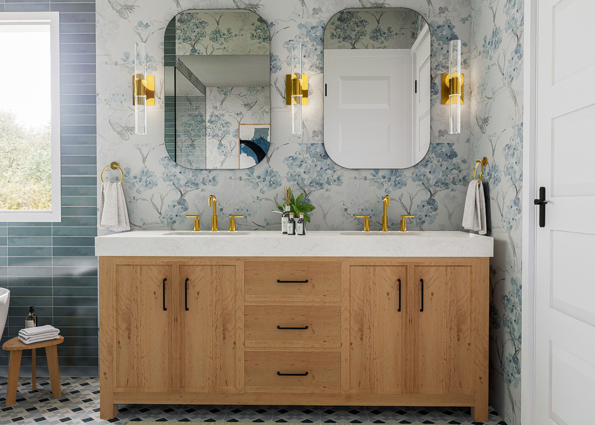Online Designer Bathroom 3D Model 4