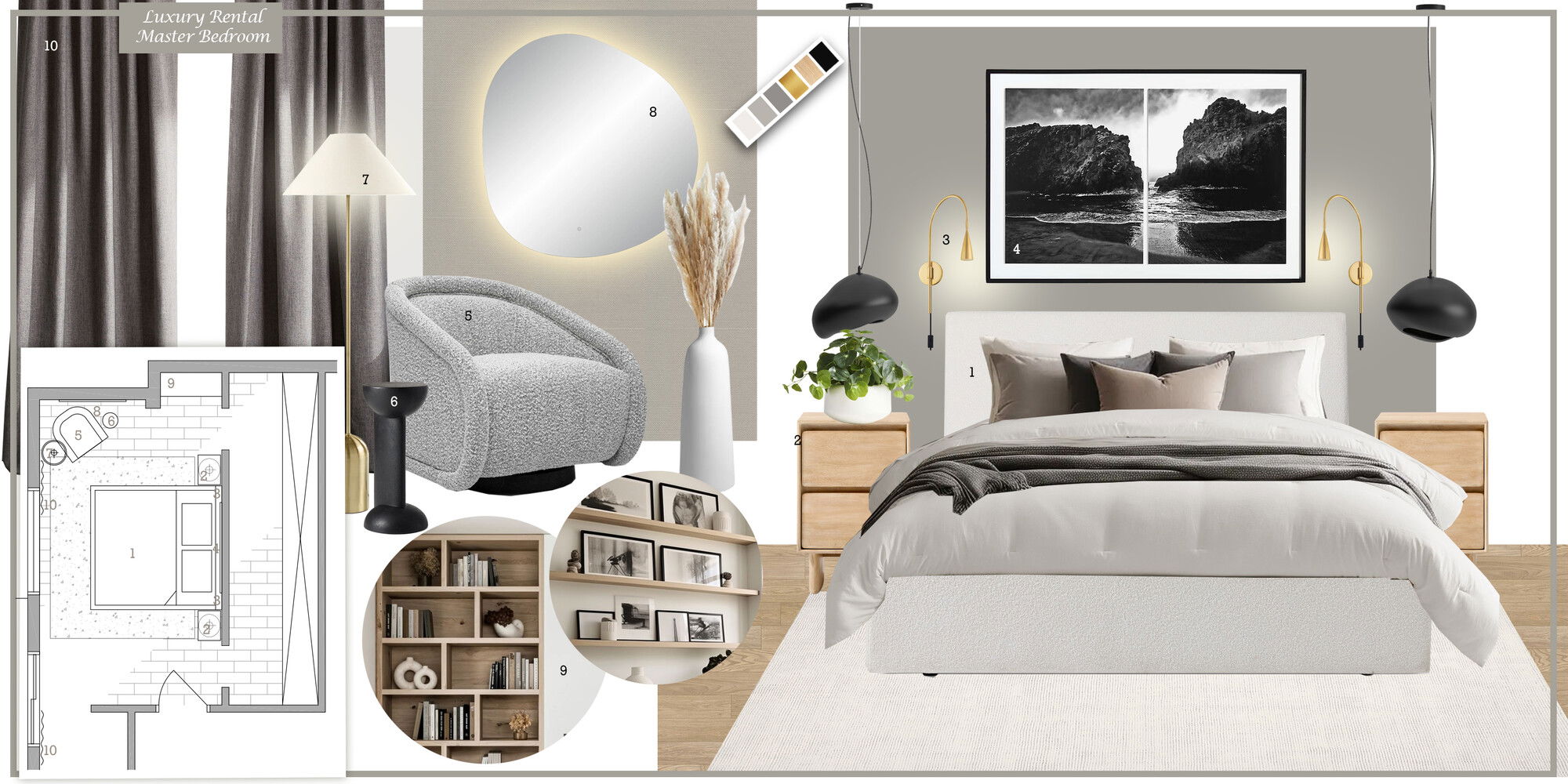 Ideas de diseño interior de dormitorio en línea